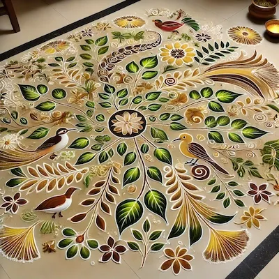 Nature-Inspired Rangoli