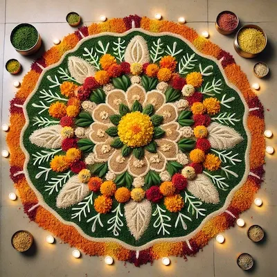 Eco-Friendly Rangoli