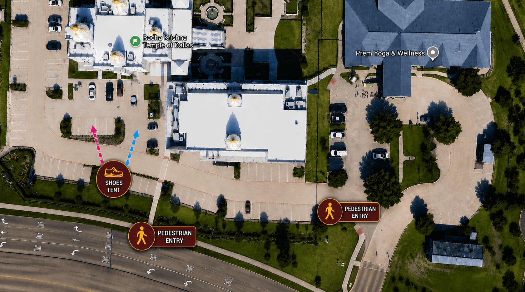 Shoes tent map